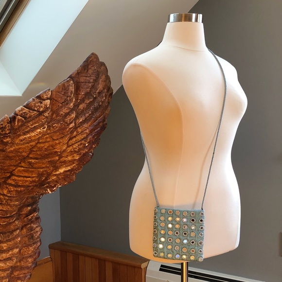 90’s Vintage Silver Mirror Party Purse - Picture 5 of 11